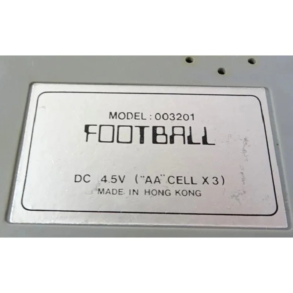 Vintage Handheld Electronic Football Game Model 003201 Box Manual PARTS AS IS